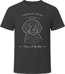 Portuguese Water Dog Forever Loved Dog Memorial T Shirt Portuguese Water Dog Forever Loved Dog Memorial T Shirt