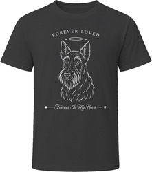 Scottish Terrier Forever Loved Dog Memorial T Shirt Scottish Terrier Forever Loved Dog Memorial T Shirt