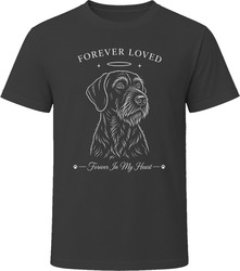 German Wirehaired Pointer Forever Loved Dog Memorial T Shirt German Wirehaired Pointer Forever Loved Dog Memorial T Shirt