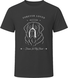 Saint Bernard Forever Loved Dog Memorial T Shirt Saint Bernard Forever Loved Dog Memorial T Shirt