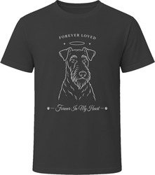 Airedale Terrier Forever Loved Dog Memorial T Shirt Airedale Terrier Forever Loved Dog Memorial T Shirt
