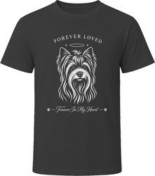 Biewer Terrier Forever Loved Dog Memorial T Shirt
