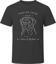 Bullmastiff Forever Loved Dog Memorial T Shirt
