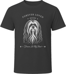 Lhasa Apso Forever Loved Dog Memorial T Shirt