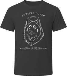 Keeshond Forever Loved Dog Memorial T Shirt