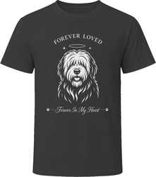 Old English Sheepdog Forever Loved Dog Memorial T Shirt