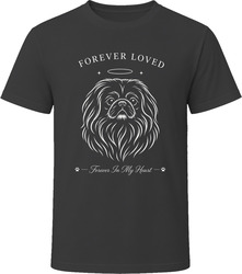 Pekingese Forever Loved Dog Memorial T Shirt