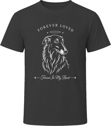 Borzoi Forever Loved Dog Memorial T Shirt