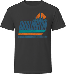 Burlington Lake Ontario Est 1873 Retro Stripe T Shirt Burlington Lake Ontario Est 1873 Retro Stripe T Shirt