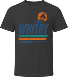 Whitby Lake Ontario Est 1855 Retro Stripe T Shirt Whitby Lake Ontario Est 1855 Retro Stripe T Shirt
