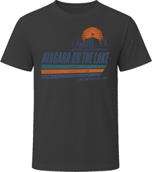 Niagara On The Lake Lake Ontario Est 1781 Retro Stripe T Shirt Niagara On The Lake Lake Ontario Est 1781 Retro Stripe T Shirt