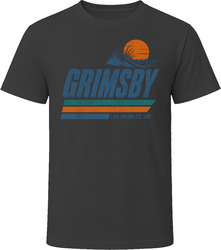 Grimsby Lake Ontario Est 1790 Retro Stripe T Shirt Grimsby Lake Ontario Est 1790 Retro Stripe T Shirt