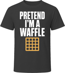 Pretend I'm A Waffle Funny Lazy Halloween Costume T Shirt Pretend I'm A Waffle Funny Lazy Halloween Costume T Shirt