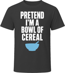 Pretend I'm A Bowl Of Cereal Funny Lazy Halloween Costume T Shirt Pretend I'm A Bowl Of Cereal Funny Lazy Halloween Costume T Shirt