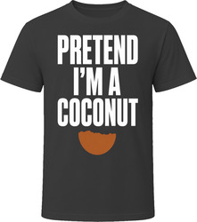 Pretend I'm A Coconut Funny Lazy Halloween Costume T Shirt