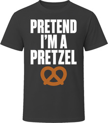 Pretend I'm A Pretzel Funny Lazy Halloween Costume T Shirt