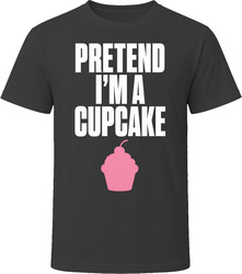 Pretend I'm A Cupcake Funny Lazy Halloween Costume T Shirt