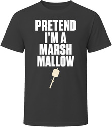 Pretend I'm A Marshmallow Funny Lazy Halloween Costume T Shirt