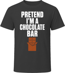 Pretend I'm A Chocolate Bar Funny Lazy Halloween Costume T Shirt