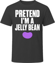Pretend I'm A Jelly Bean Funny Lazy Halloween Costume T Shirt