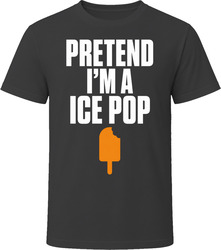 Pretend I'm A Ice Pop Funny Lazy Halloween Costume T Shirt