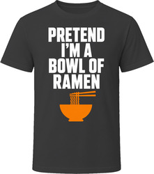 Pretend I'm A Bowl Of Ramen Funny Lazy Halloween Costume T Shirt