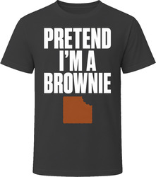 Pretend I'm A Brownie Funny Lazy Halloween Costume T Shirt