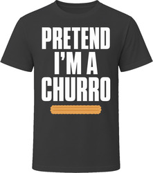 Pretend I'm A Churro Funny Lazy Halloween Costume T Shirt