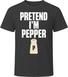 Pretend I'm Pepper Funny Lazy Halloween Costume T Shirt