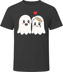 Boo Boo Funny Halloween Two Ghosts Bandage Nurse Mom Pun T-Shirt