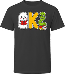 Bookworm Funny Halloween Ghost Reading Book Lover Pun T-Shirt