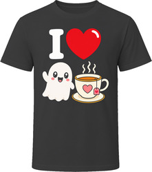 I Love Boo Tea Funny Halloween Ghost Teacup Pun T-Shirt