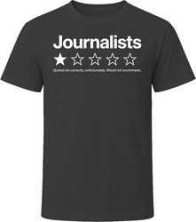 Journalist One Star Review Funny Reporter Gift T Shirt Journalist One Star Review Funny Reporter Gift T Shirt