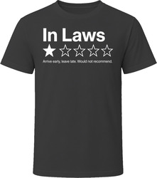 In Laws One Star Review Funny Sarcastic Gift T Shirt In Laws One Star Review Funny Sarcastic Gift T Shirt
