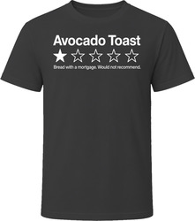 Avocado Toast One Star Review Funny Sarcastic Gift T Shirt Avocado Toast One Star Review Funny Sarcastic Gift T Shirt