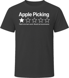 Apple Picking One Star Review Funny Sarcastic Gift T Shirt Apple Picking One Star Review Funny Sarcastic Gift T Shirt