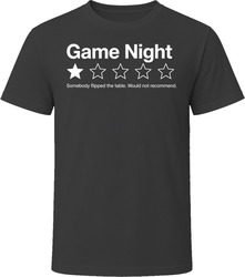 Game Night One Star Review Funny Sarcastic Gift T Shirt Game Night One Star Review Funny Sarcastic Gift T Shirt