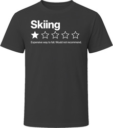 Skiing One Star Review Funny Sarcastic Gift T Shirt Skiing One Star Review Funny Sarcastic Gift T Shirt