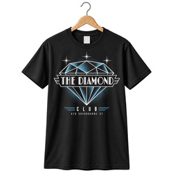 The Diamond Club Retro 80s Toronto Nightclub Live Music Throwback T Shirt