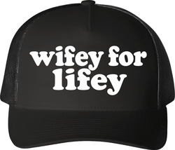 Wifey For Lifey Funny Married Life Trucker T Shirt Wifey For Lifey Funny Married Life Trucker T Shirt