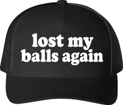 Lost My Balls Again Funny Golf Trucker T Shirt Lost My Balls Again Funny Golf Trucker T Shirt