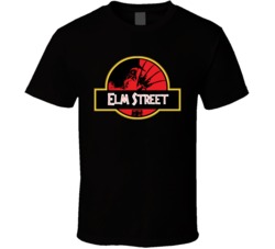 Nightmare On Elm Street Jurassic Park Mashup Movie Cool T Shirt Nightmare On Elm Street Jurassic Park Mashup Movie Cool T Shirt