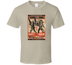 Deadpool Predator Comic Movie Mashup Fight Epic T Shirt Deadpool Predator Comic Movie Mashup Fight Epic T Shirt