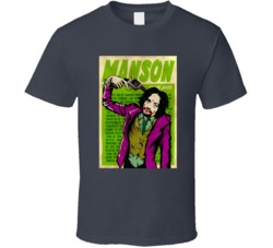 Charles Manson Comic Crossover Iconic Villain T Shirt Charles Manson Comic Crossover Iconic Villain T Shirt