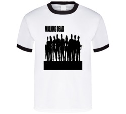 Walking Dead TV Cult Vintage Classic Silhouette T Shirt Walking Dead TV Cult Vintage Classic Silhouette T Shirt