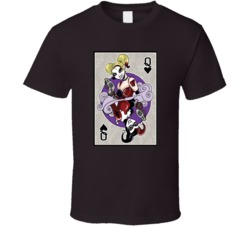 Harley Quinn Iconic Playing Card Villain Comic Cartoon T Shirt Harley Quinn Iconic Playing Card Villain Comic Cartoon T Shirt