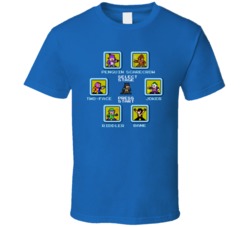 Mega Man Select Stage Parody Video Game Movie Comic Crossover T Shirt Mega Man Select Stage Parody Video Game Movie Comic Crossover T Shirt