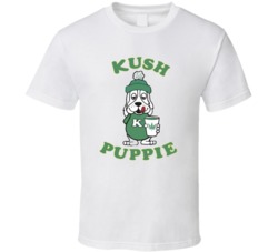 Kush Puppie Retro 80s Parody Funny Tshirt Kush Puppie Retro 80s Parody Funny Tshirt