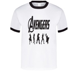 Avengers Classic Team Comic Silhouette Hero Movie T Shirt Avengers Classic Team Comic Silhouette Hero Movie T Shirt
