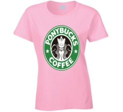 My Little Pony Coffee Logo Mashup T Shirt My Little Pony Coffee Logo Mashup T Shirt